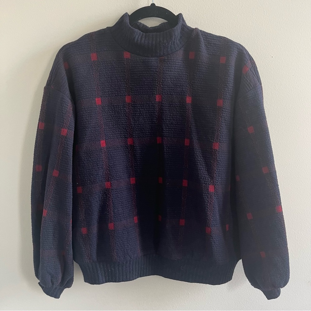 Anthropologie Porridge Bonnie Sweater Plaid Winter - Picture 4 of 9